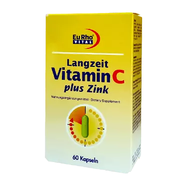 کپسول ویتامین C + زینک 5 میلی گرم 60 عددی یوروویتال